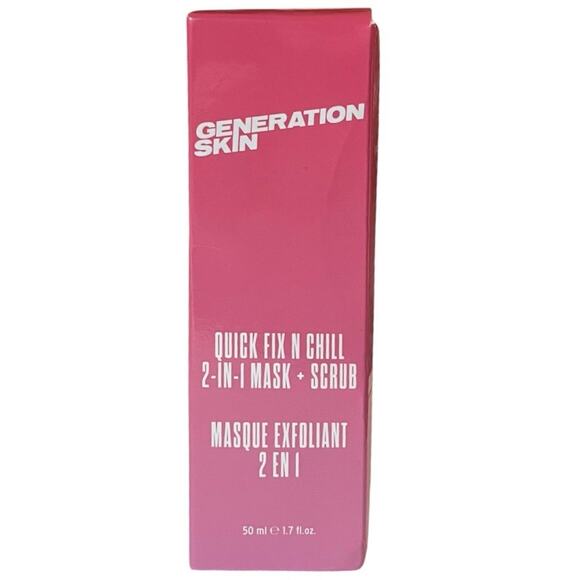 NEW Generation Skin Quick Fix N' Chill 2-in-1 Mask + Scrub 1.7 FL Oz/50 ml - Picture 1 of 6